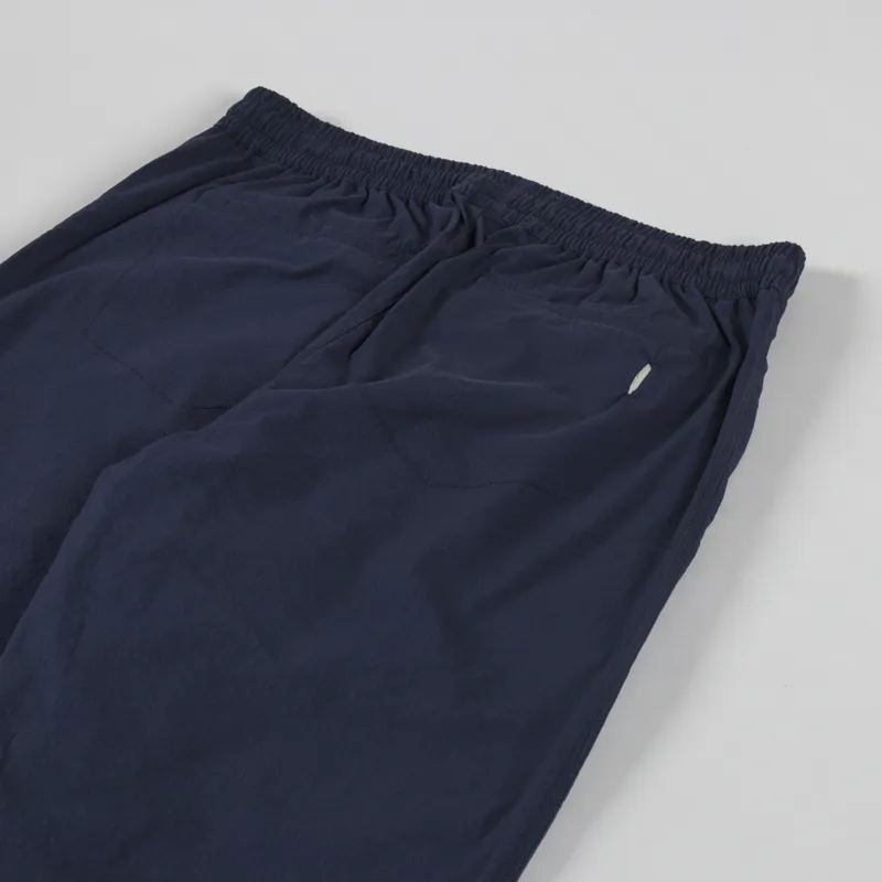 Folk Drawcord Assembly Pant Navy Seersucker-5