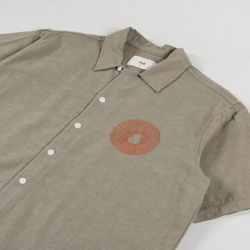 Folk Relaxed Soft Collar Shirt Sage-2