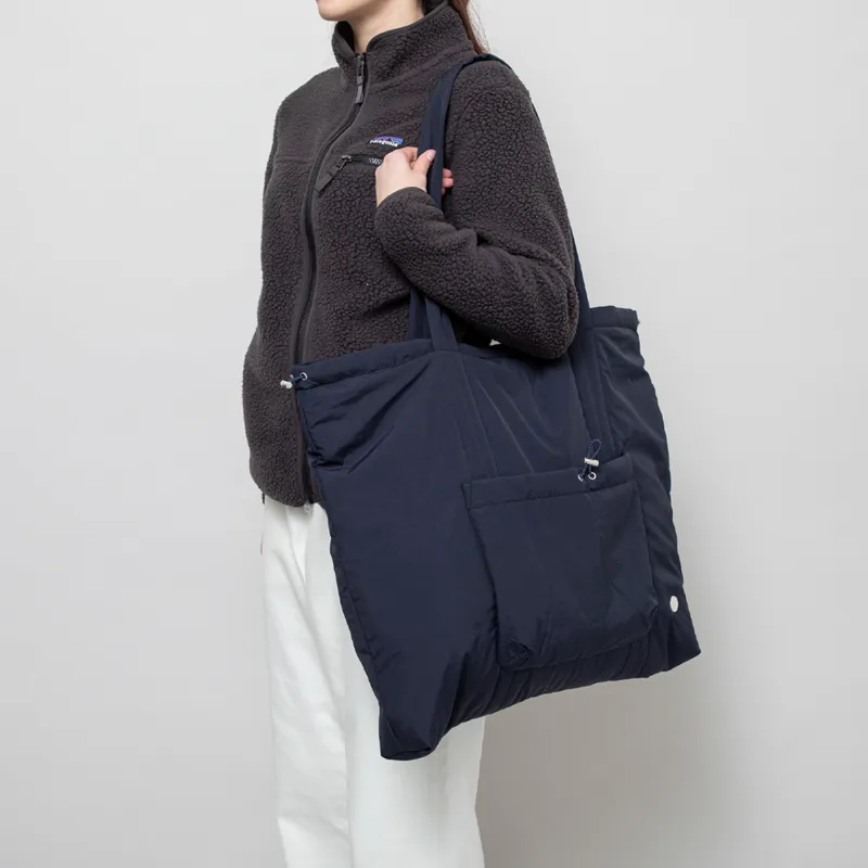 Folk Womens Wadded Tote Bag Navy-4