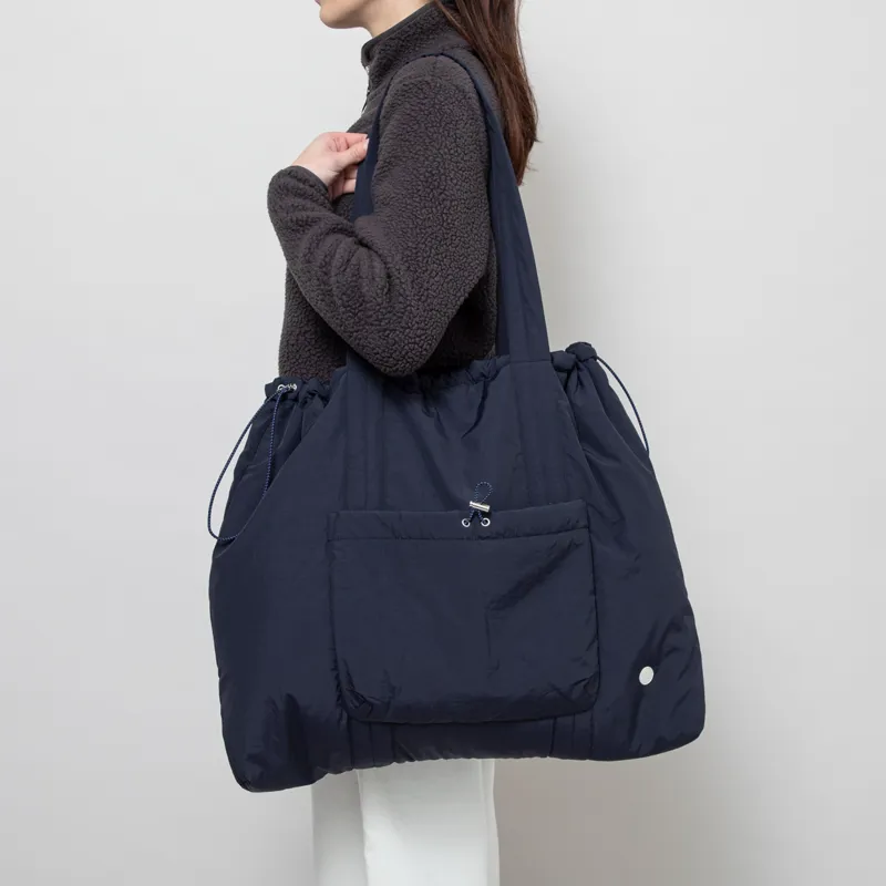 Folk Womens Wadded Tote Bag Navy-3