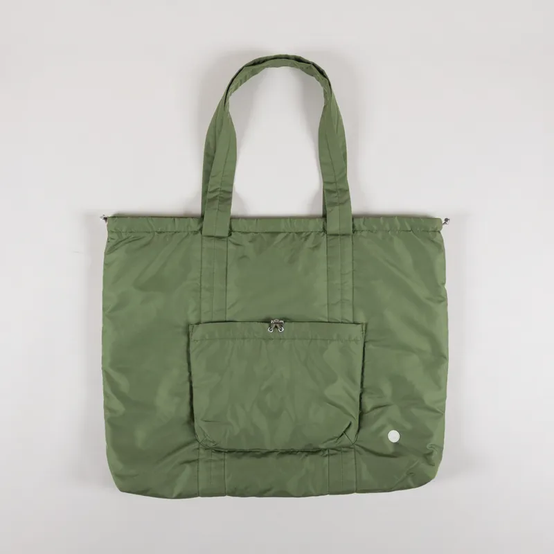 Folk Womens Wadded Tote Bag Sage