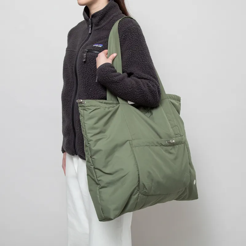 Folk Womens Wadded Tote Bag Sage-4