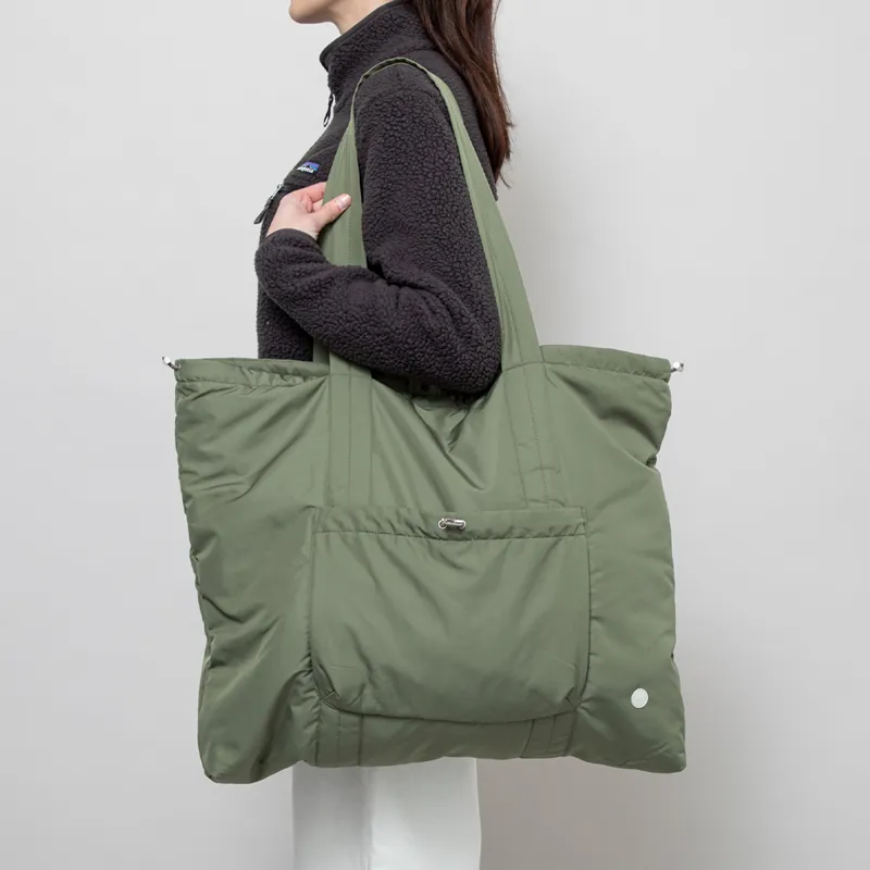 Folk Womens Wadded Tote Bag Sage-2