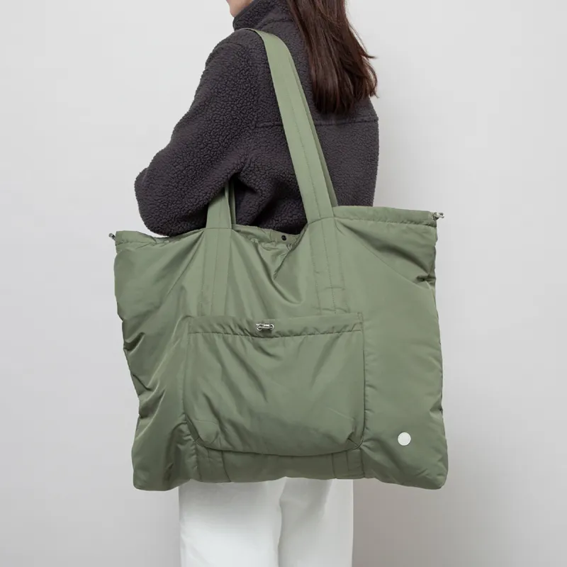 Folk Womens Wadded Tote Bag Sage-6