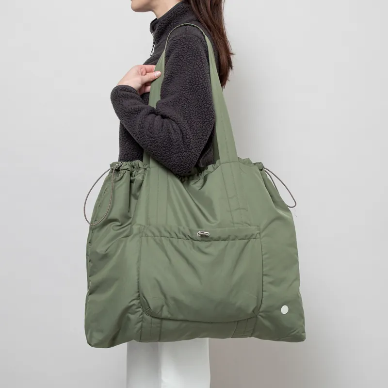 Folk Womens Wadded Tote Bag Sage-3