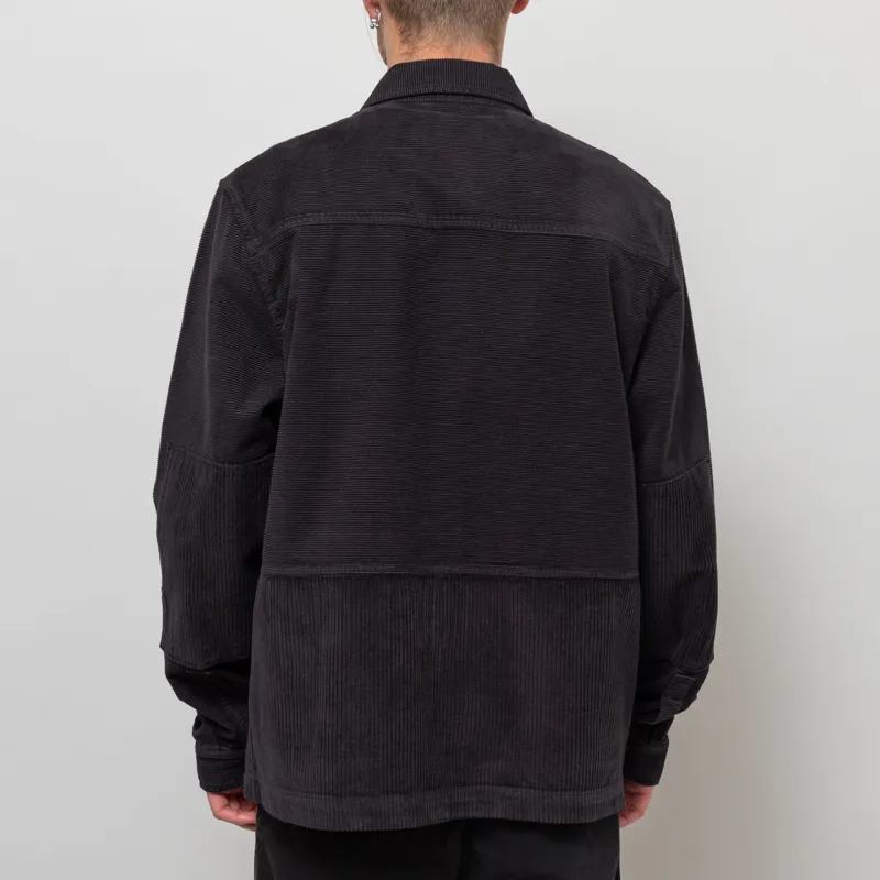 Folk Assembly Worker Jacket Soft Black Cord Mix-3