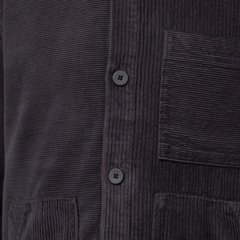 Folk Assembly Worker Jacket Soft Black Cord Mix-8