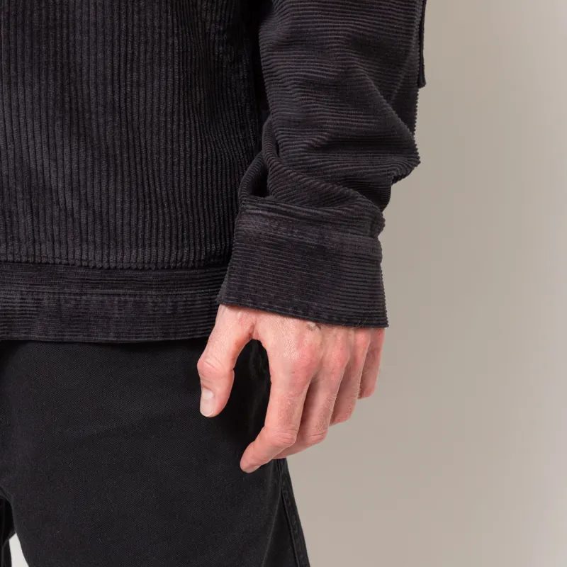 Folk Assembly Worker Jacket Soft Black Cord Mix-11