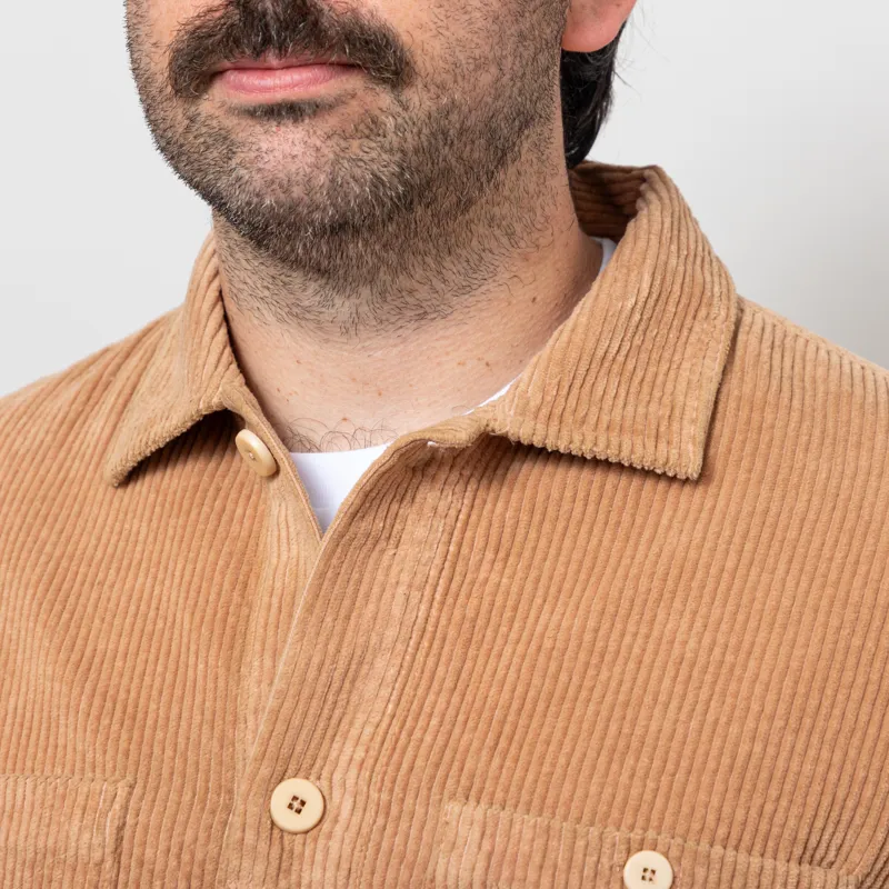 Folk Patch Overshirt Mink Chunky Cord-6