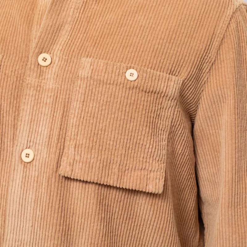 Folk Patch Overshirt Mink Chunky Cord-9