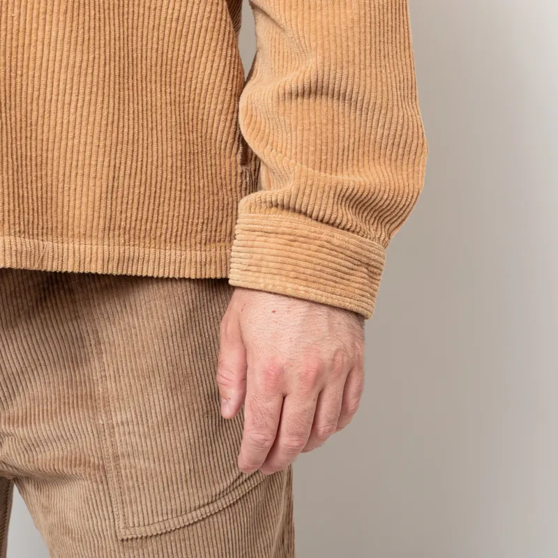 Folk Patch Overshirt Mink Chunky Cord-11