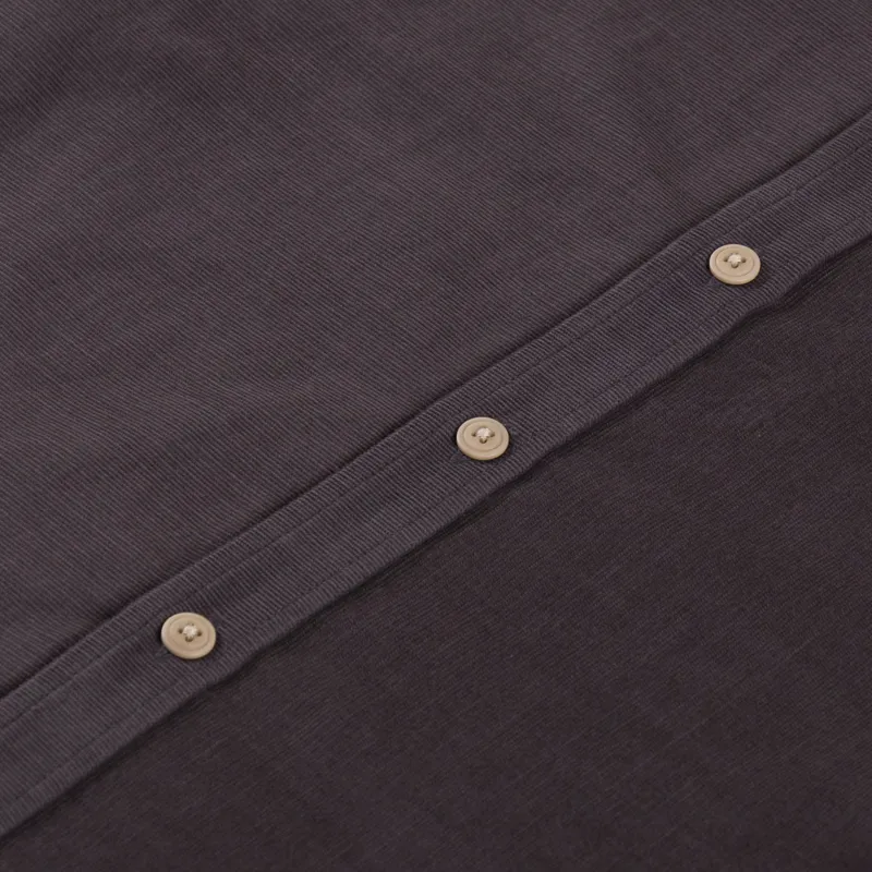 Folk Direction Babycord Shirt Black Grape-3