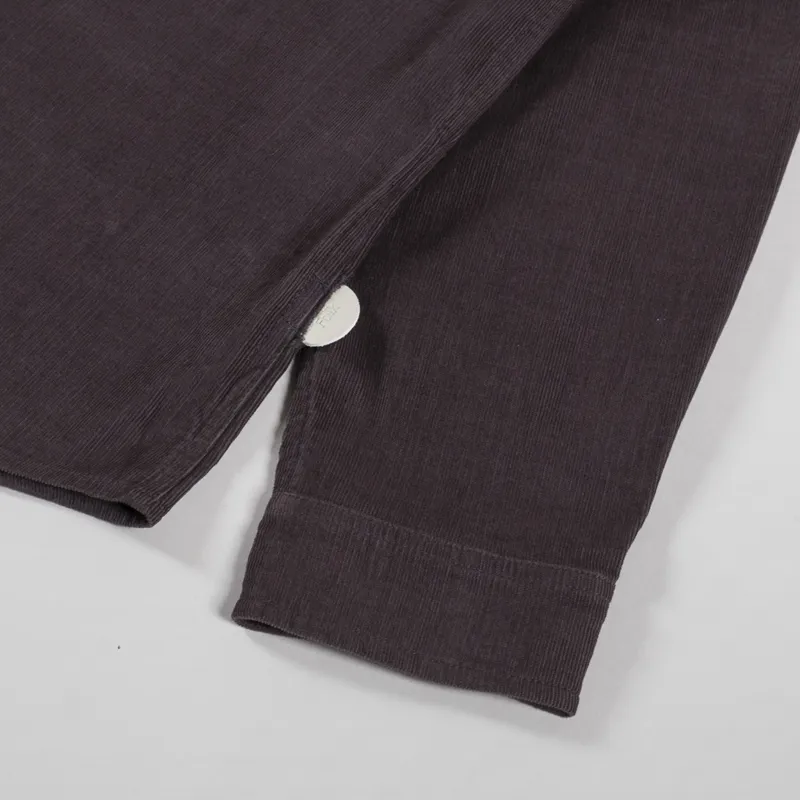 Folk Direction Babycord Shirt Black Grape-5