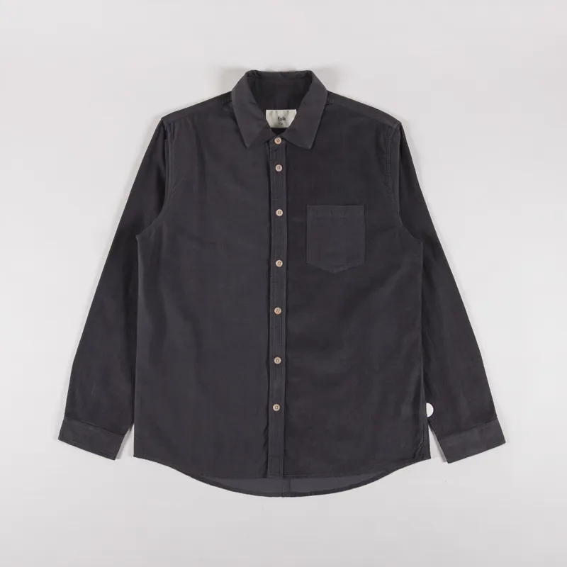 Folk Direction Babycord Shirt Charcoal
