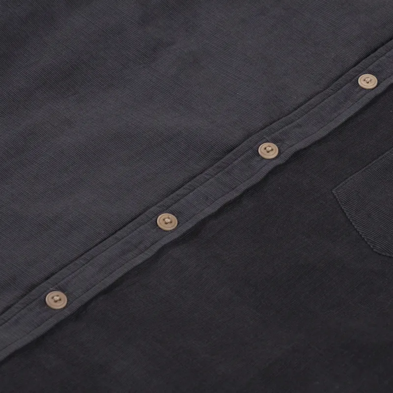 Folk Direction Babycord Shirt Charcoal-6