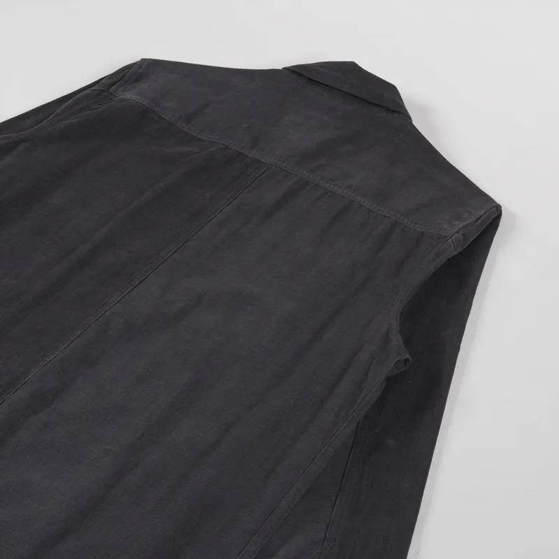 Folk Direction Babycord Shirt Charcoal-3