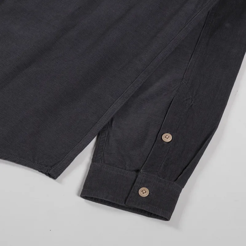 Folk Direction Babycord Shirt Charcoal-8