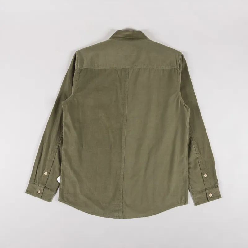 Folk Direction Babycord Shirt Olive-1