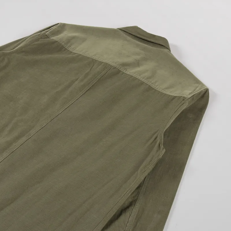 Folk Direction Babycord Shirt Olive-3