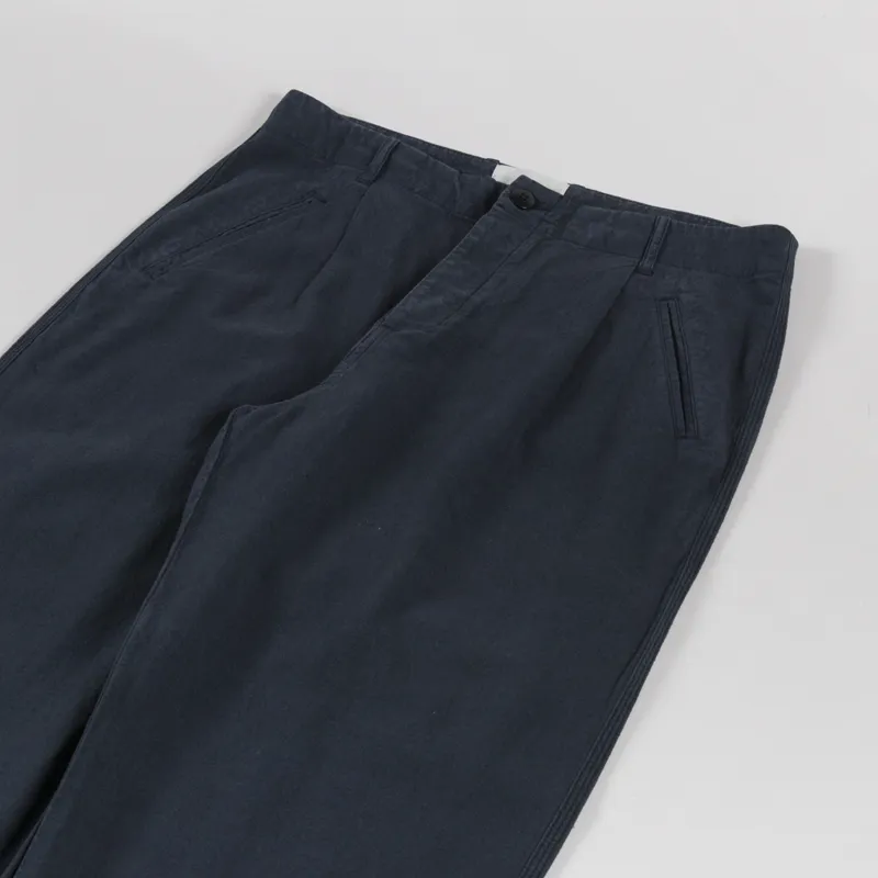Folk Assembly Pant Black Cotton Linen-5