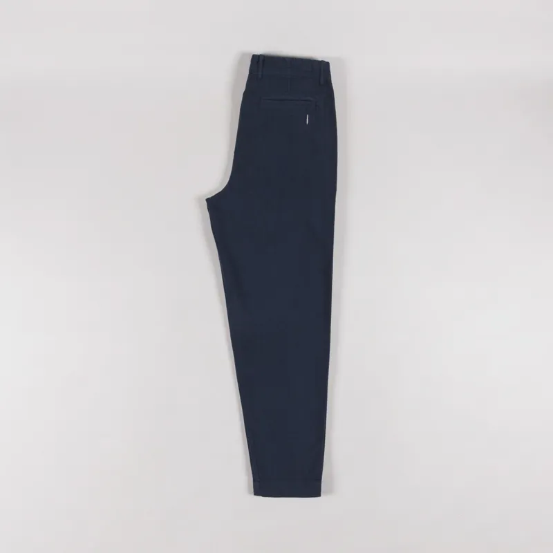 Folk Assembly Pant Dark Navy Cotton Linen-2
