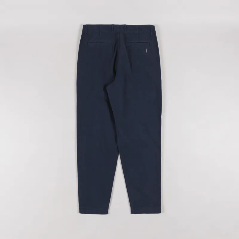 Folk Assembly Pant Dark Navy Cotton Linen-1