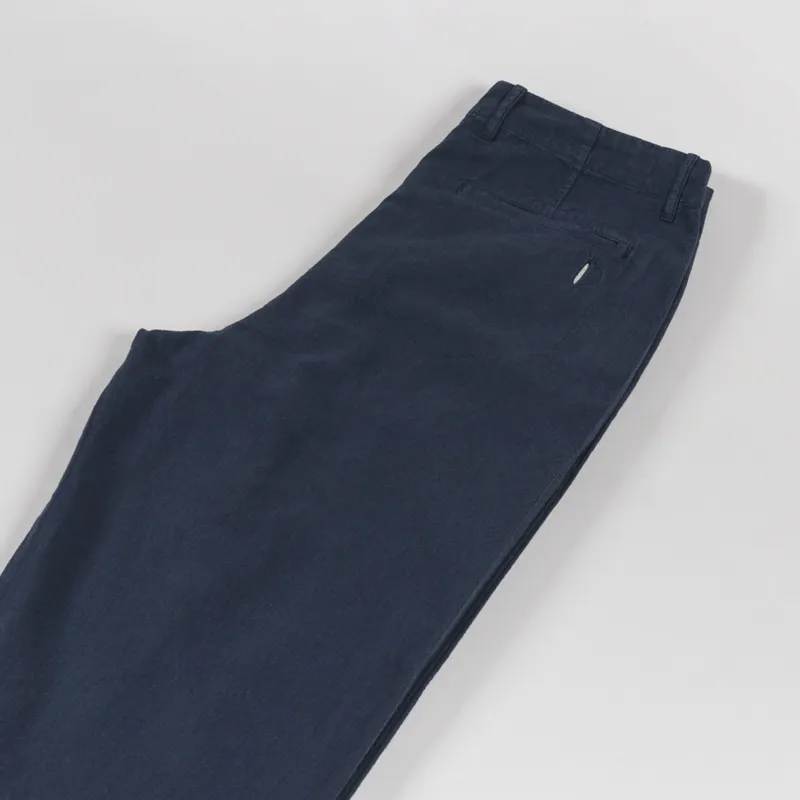 Folk Assembly Pant Dark Navy Cotton Linen-5
