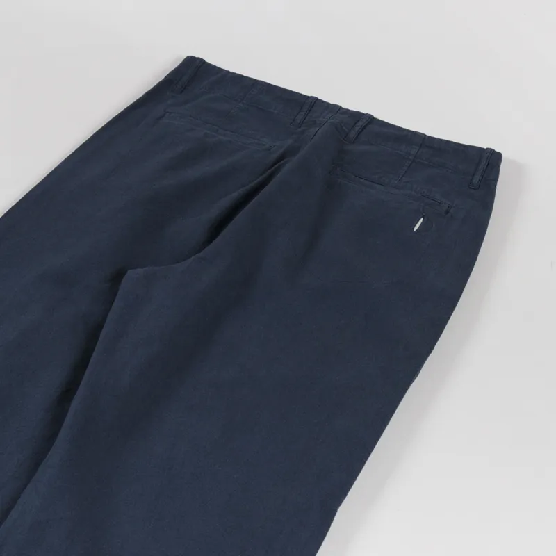 Folk Assembly Pant Dark Navy Cotton Linen-4
