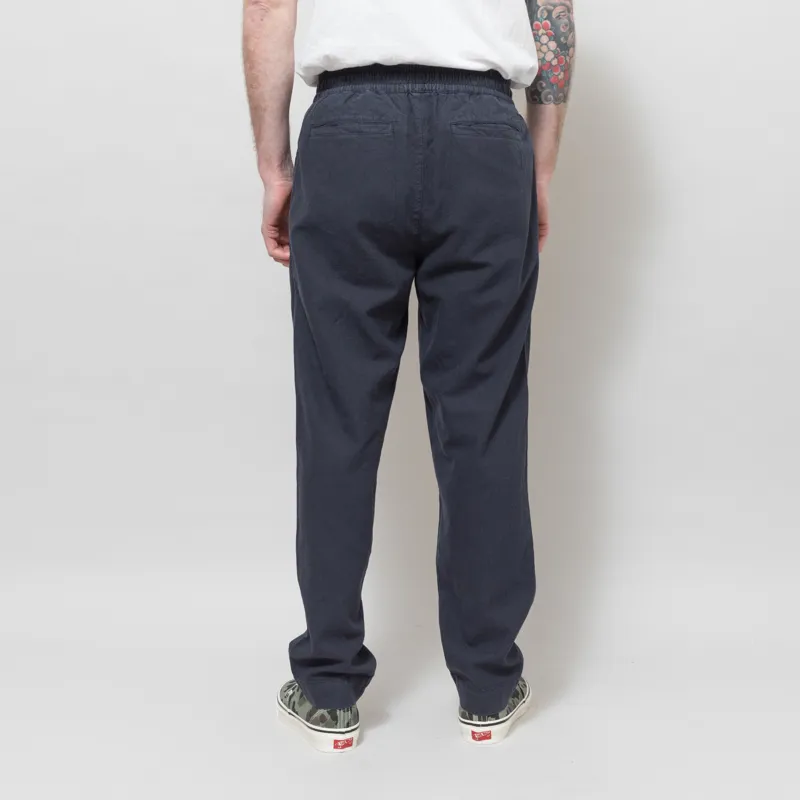 Folk Drawcord Assembly Pant Dark Navy Cotton Linen-3