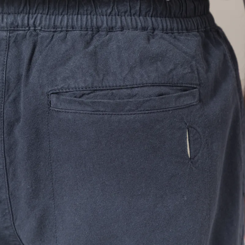 Folk Drawcord Assembly Pant Dark Navy Cotton Linen-7
