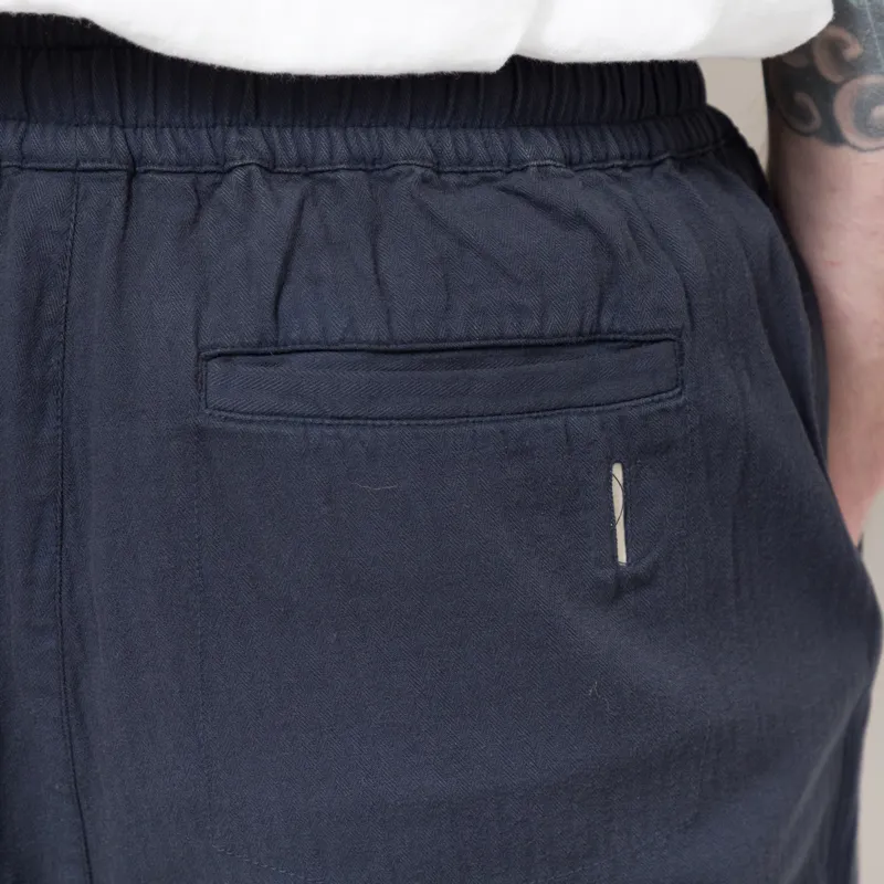 Folk Drawcord Assembly Pant Navy Herringbone-6