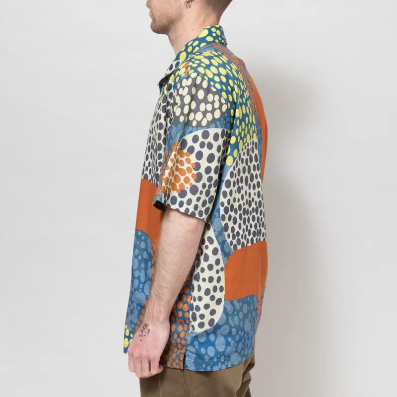 Folk Gabe Shirt Dot Print Red Multi-2