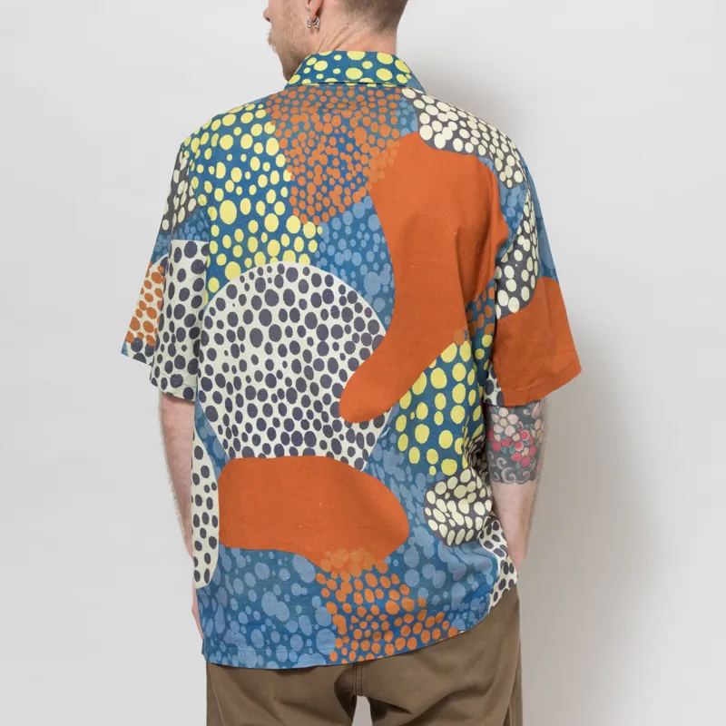 Folk Gabe Shirt Dot Print Red Multi-3