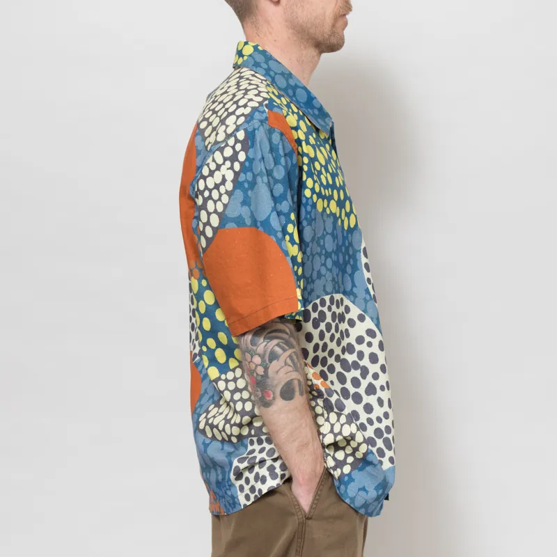 Folk Gabe Shirt Dot Print Red Multi-4