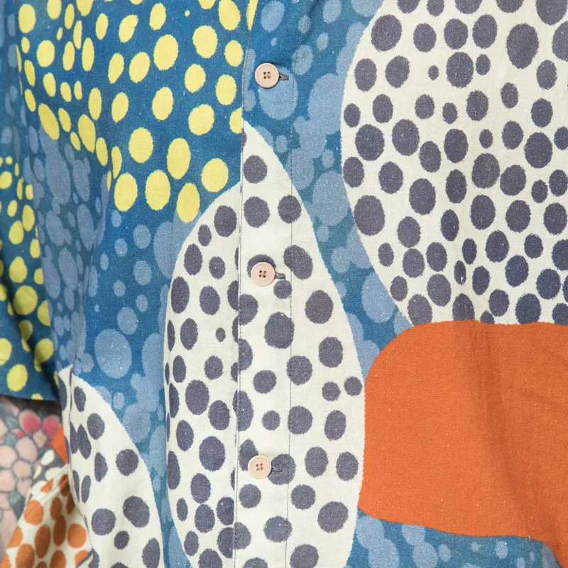 Folk Gabe Shirt Dot Print Red Multi-7