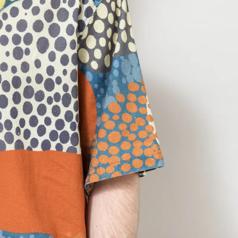 Folk Gabe Shirt Dot Print Red Multi-6