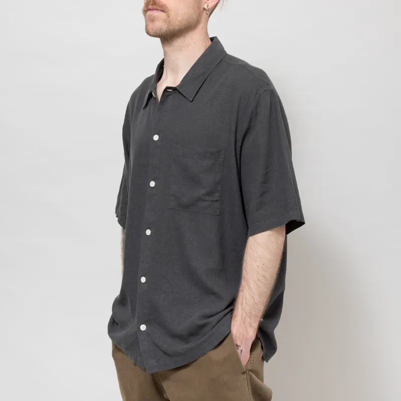 Folk Gabe Shirt Soft Black-1