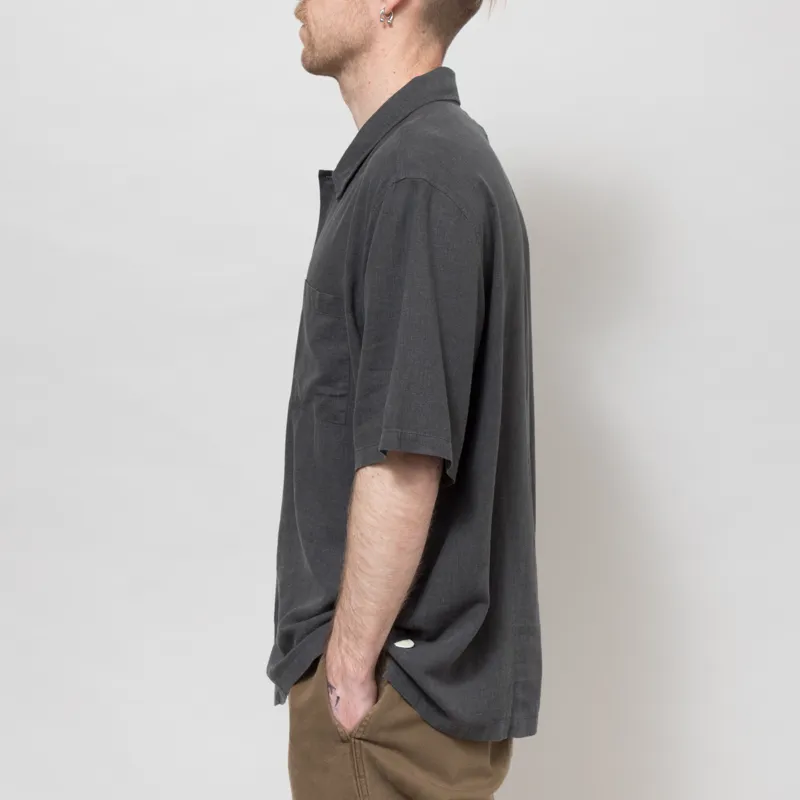 Folk Gabe Shirt Soft Black-2