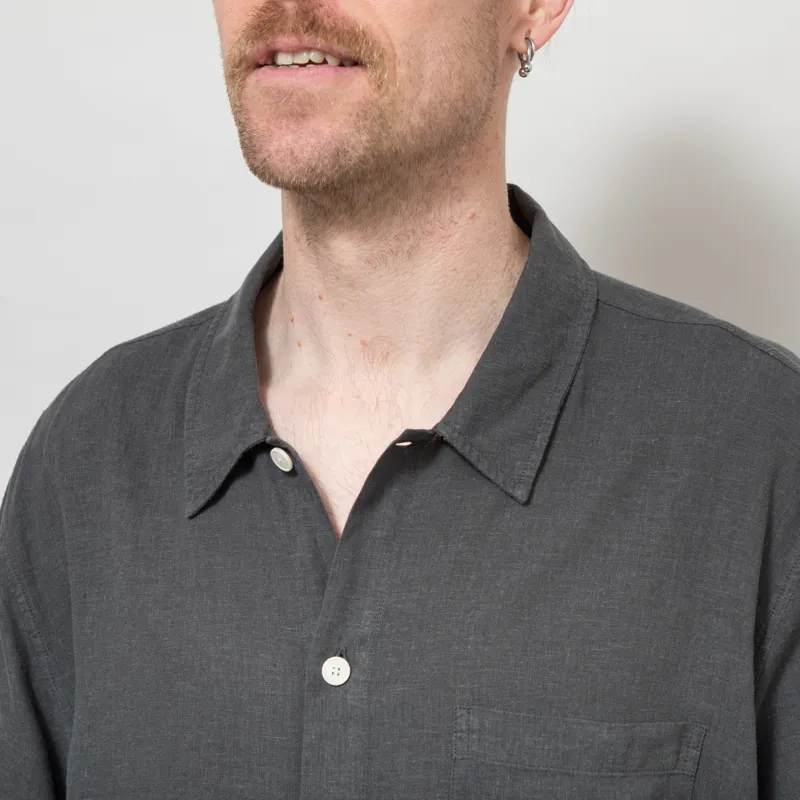 Folk Gabe Shirt Soft Black-5