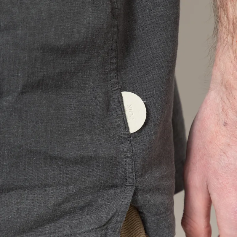 Folk Gabe Shirt Soft Black-7