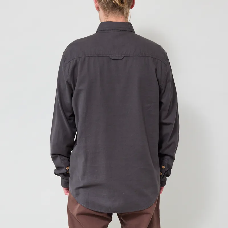 Folk Relaxed Fit Shirt Charcoal Flannel-2