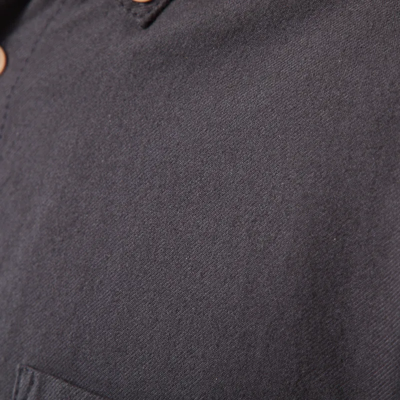 Folk Relaxed Fit Shirt Charcoal Flannel-8