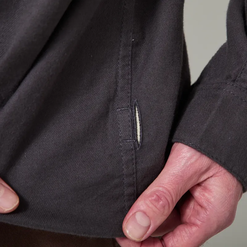 Folk Relaxed Fit Shirt Charcoal Flannel-10