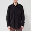 Folk Direction Shirt Babycord Black
