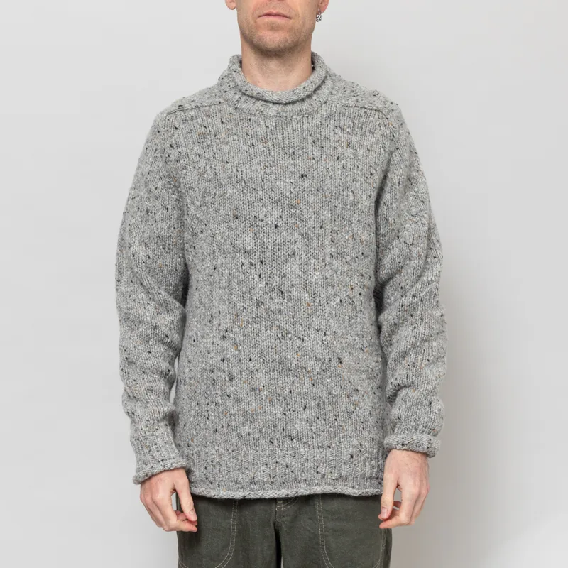Pittari Findhorn Donegal Tweed Sweater Adara Grey