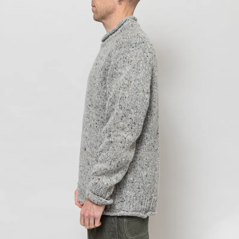 Pittari Findhorn Donegal Tweed Sweater Adara Grey-2