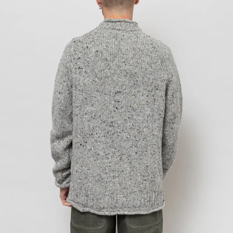 Pittari Findhorn Donegal Tweed Sweater Adara Grey-3