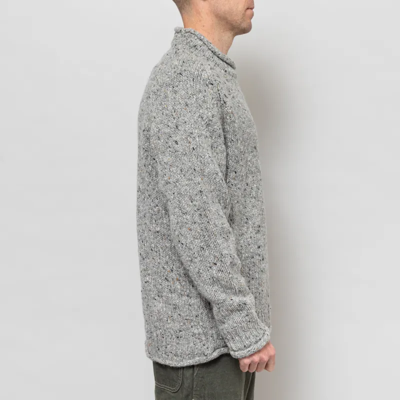 Pittari Findhorn Donegal Tweed Sweater Adara Grey-4