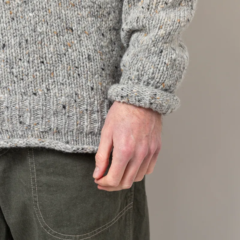 Pittari Findhorn Donegal Tweed Sweater Adara Grey-6