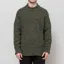 Pittari Findhorn Donegal Tweed Sweater Dunglow Green